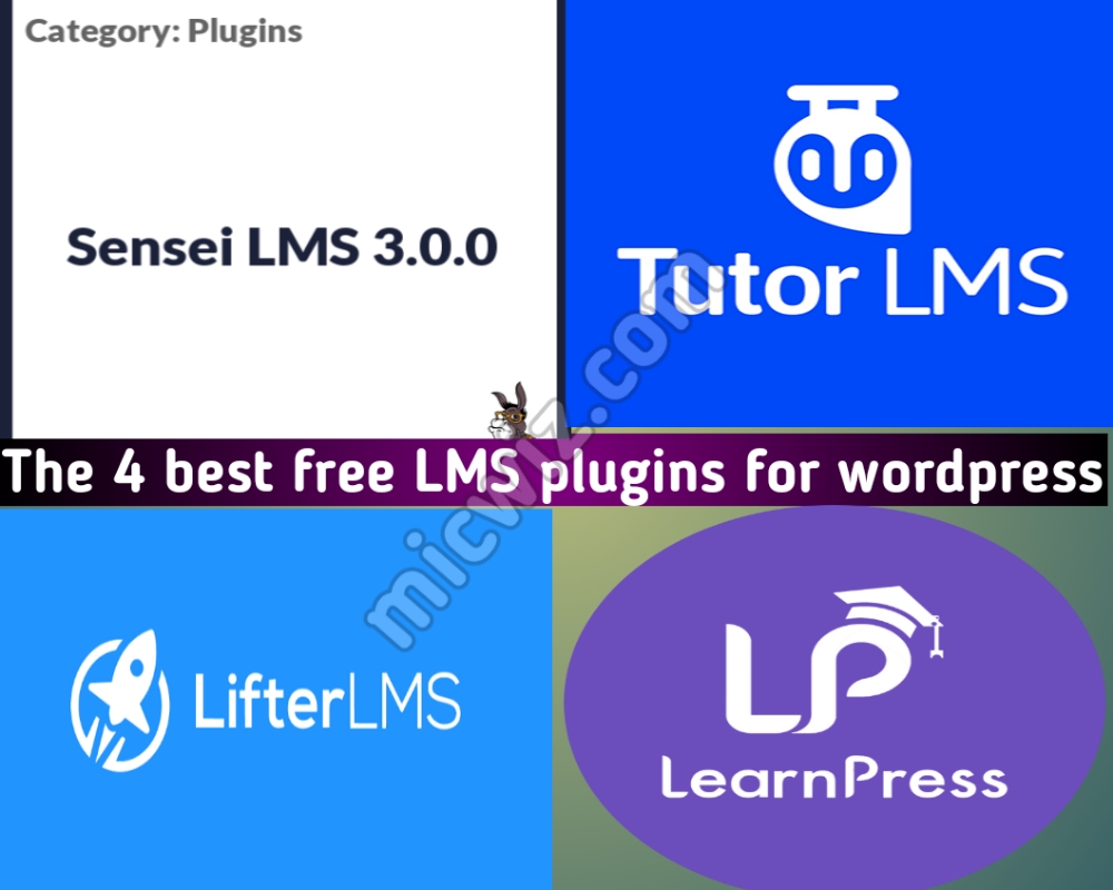 Read more about the article (Review) The Top 4 Best free LMS plugins for WordPress